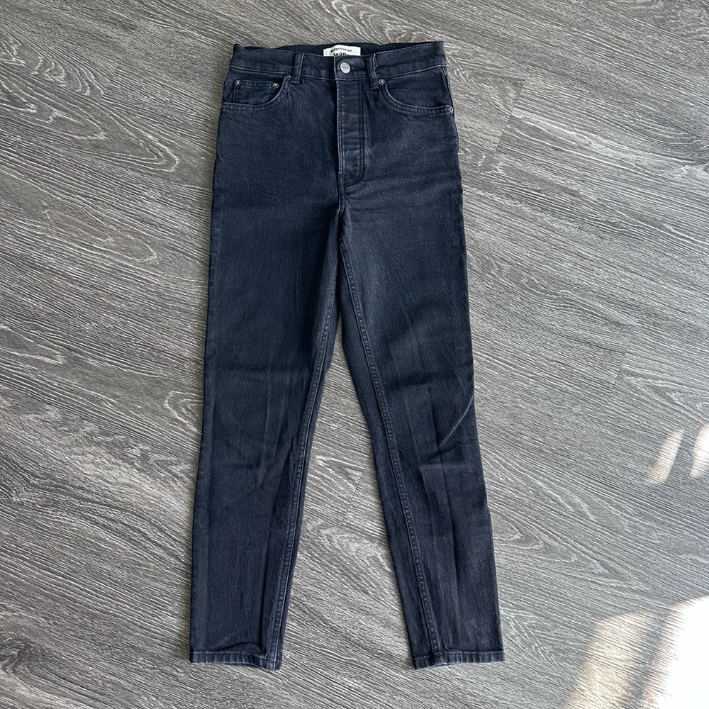 Reformation Selena High Skinny Jean in Black